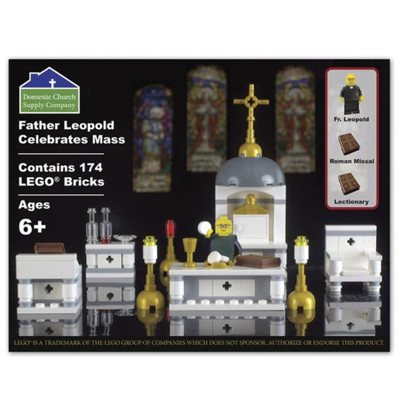 Father Leopold Celebrates Mass Lego Set
