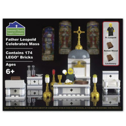 Father Leopold Celebrates Mass Lego Set