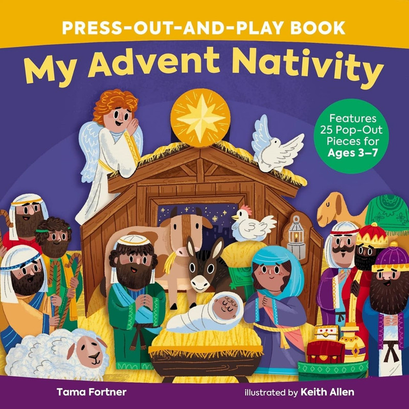 My Advent Nativity: Press-Out-And-Play Book by Tama Fortner book cover