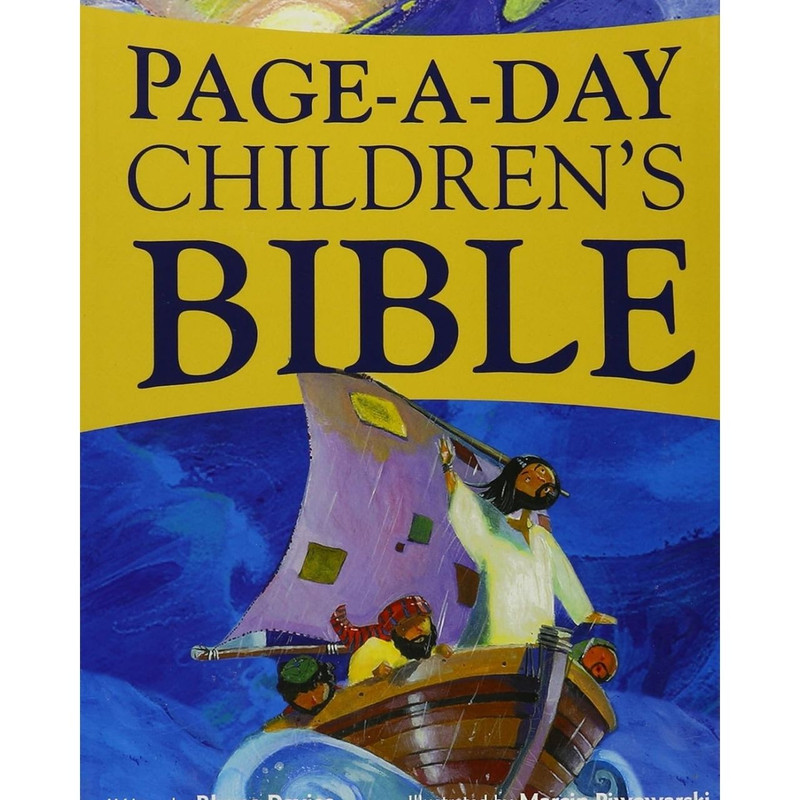 Page-A-Day Children's Bible by Rhona Davies book cover
