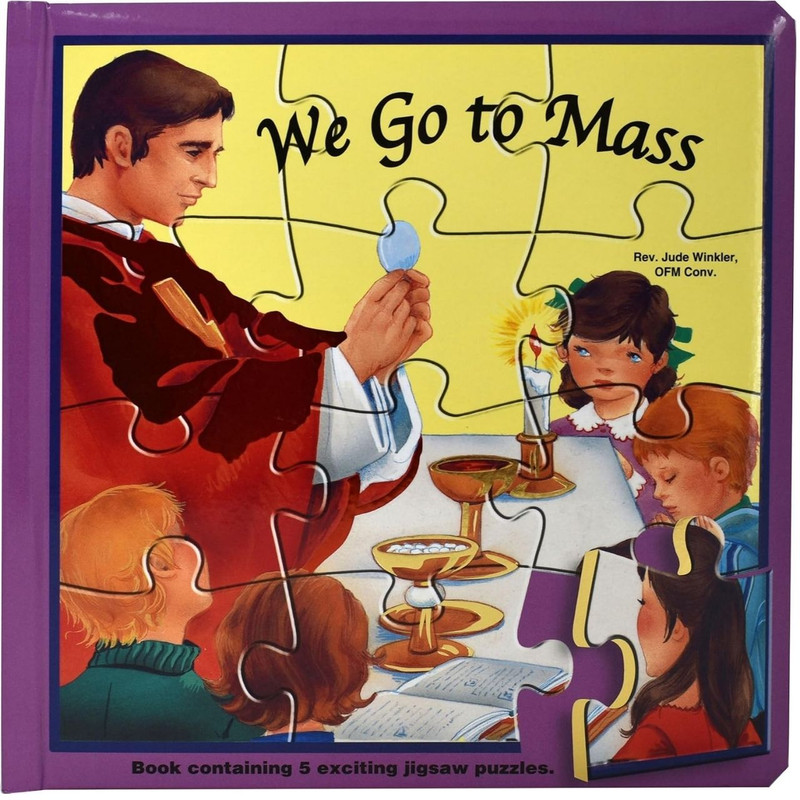 We Go to Mass Puzzle Book by Jude Winkler book cover