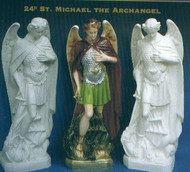 ST. MICHAEL OUTDOOR STATUE 24" 
