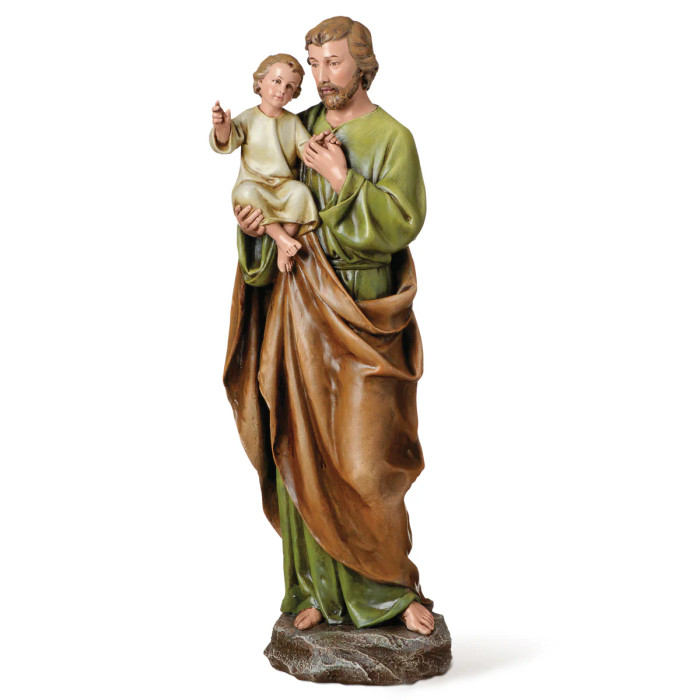 St. Joseph Holding the Child Jesus Figure