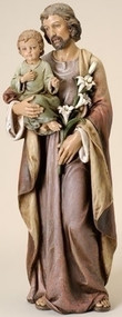 St. Joseph With Baby Jesus Figure