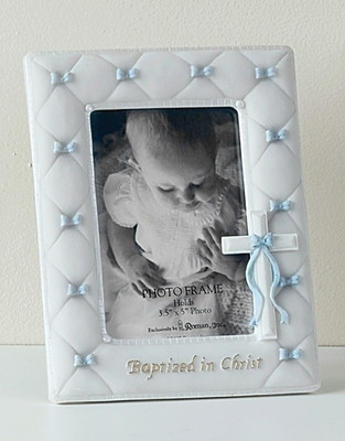 Baptism Boy Photo Frame