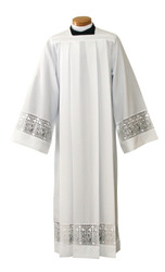 Silky Smooth Poplin Alb with Latin Cross