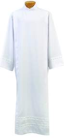 Embroidered Braid Alb 4335