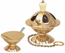 Censer and Boat (pictured with 24k Gold Plated Finish) K801
