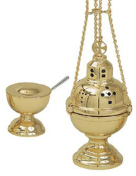 Censer and Boat (pictured with Polish Brass Finish) K701