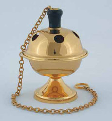Censer (pictured with 24k Gold Plated Brass Finish) K407