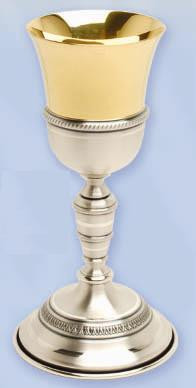 Gold and Silver Plated Chalice K923
