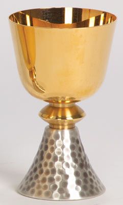 Gold Plated Two-Tone Chalice K356