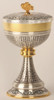 Gold Plated and Oxidized Silver Ciborium K914