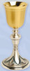 Gold Plated & Oxidized Silver Chalice K926