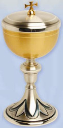 Gold Plated & Oxidized Silver Ciborium K927