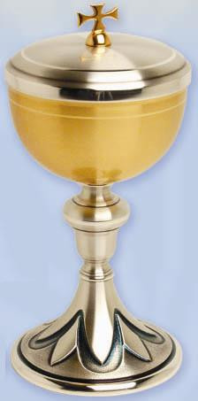 Gold Plated & Oxidized Silver Ciborium K927