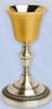 Gold Plated & Oxidized Silver Chalice K924