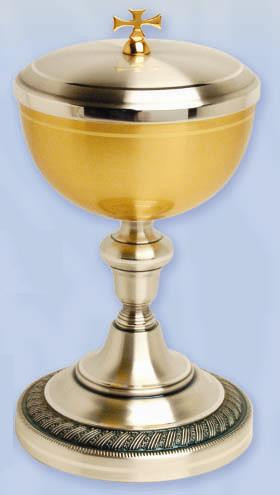 Gold Plated & Oxidized Silver Ciborium K925