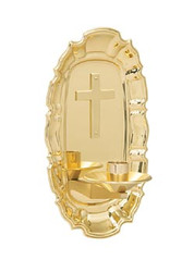 Solid Brass Dedication Wall Candle Bracket K185