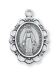 Scalloped Edge Miraculous Medal