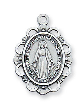 Scalloped Edge Miraculous Medal