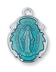 BLUE MIRACULOUS MEDAL L1821ME