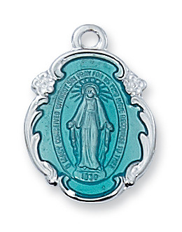BLUE MIRACULOUS MEDAL L1821ME