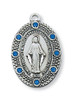 Miraculous Medal with Crystals