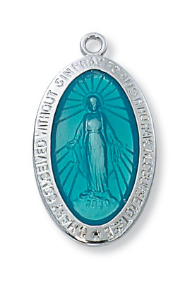 BLUE MIRACULOUS MEDAL L311ME