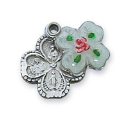 4-WAY MEDAL WITH CLOISONNE PENDANT COVER L4LCS