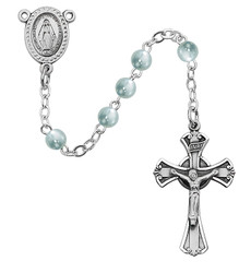 Sterling Silver Pearl Children's Rosary