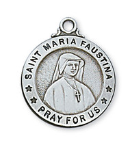 ST. MARIA FAUSTINA MEDAL L600FA