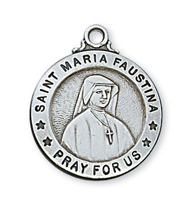 ST. MARIA FAUSTINA MEDAL L600FA
