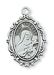 ST. THERESE LITTLE FLOWER MEDAL L621TF