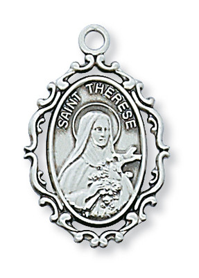 ST. THERESE LITTLE FLOWER MEDAL L621TF