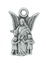 Sterling Silver Children's Guardian Angel Medal