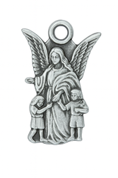 Sterling Silver Children's Guardian Angel Medal