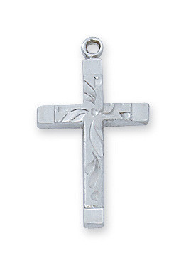 Modern Sterling Silver Cross Necklace