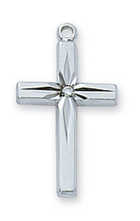 Cubic Zirconia Cross Necklace