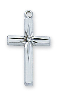 Cubic Zirconia Cross Necklace