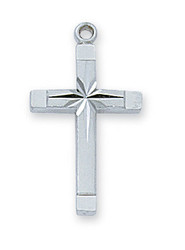 Radiant Center Cross Necklace