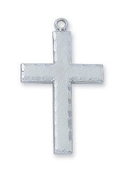 Rough Edge Cross Necklace
