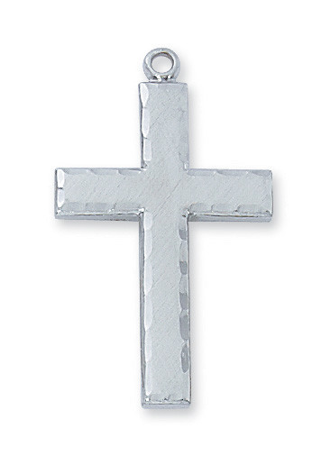 Rough Edge Cross Necklace