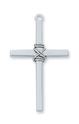 Sterling Silver Wrapped Cross Necklace