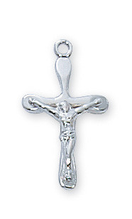 Tapered Rounded Edge Crucifix
