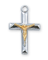 TUTONE CRUCIFIX L9088