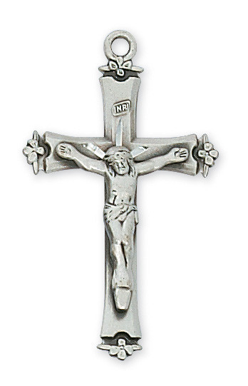 Crucifix with Floral Accents