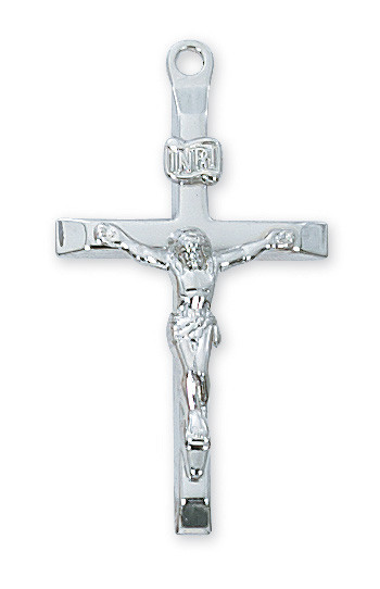 Tapered Flat Edge Crucifix Pendant