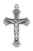 Rounded Edge Crucifix Pendant with 18" Chain