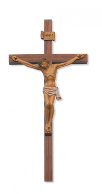12" WALNUT ITALIAN CRUCIFIX 79-00812